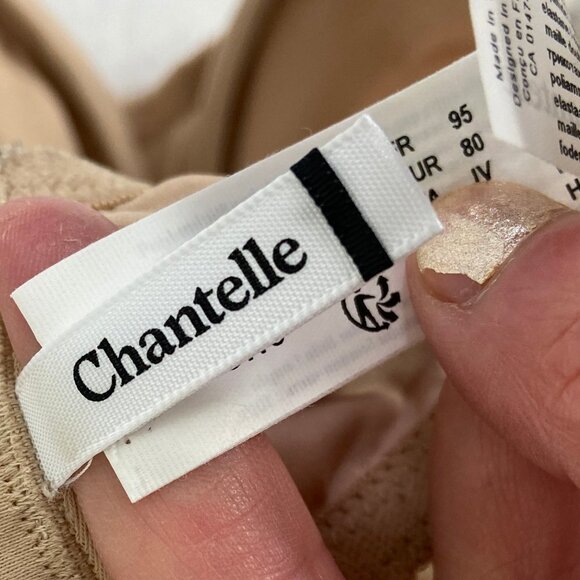NEW Chantelle C Magnifique Underwire Minimizer Bra Tan Beige Size 36 H Nude NWOT - Picture 9 of 12